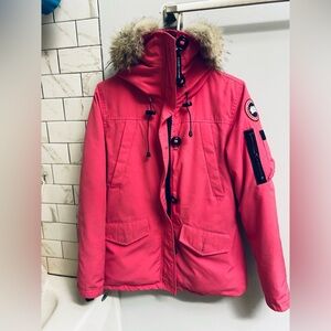 Canada Goose Montobella Parka Heritage with Fur Hood